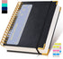 Spiral Notebook Journal, 7.6” x 10”, 300 Pages B5 Large College Ruled Leather Notebooks for Writing