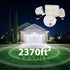 Lighting,90W 10000LM Outdoor,IP66 Photocell,6500k 4 Onforu Dusk to Dawn Outdoor Flood Lights Waterproof White LED