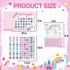 EUUBIRD 10 280 Unicorn Potty Training Chart for Toddlers, Potty Training Sticker Charts with Reward Stickers, Potty