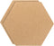 PATIKIL 2 Pack 12x10" 1/4" Thick Self Adhesive Cork Board Tiles, Hexagon Bulletin Board Display for Home Office