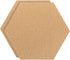 PATIKIL 2 Pack 12x10" 1/4" Thick Self Adhesive Cork Board Tiles, Hexagon Bulletin Board Display for Home Office