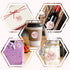 Outus 600 Set Package Pieces Thank You for Supporting My Small Business Cards and Stickers - Pink Gold Foil Thank You