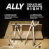 ALLY Tools 8 Inch Precision Locking Spring Divider/Woodworking Compass with Pencil Holder, Includes Two Pencils