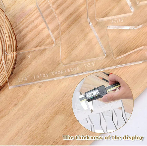 Router Clip Butterfly Inlay Template Woodworking Decoration Router Fixture Template, Butterfly Inlay Template Decoration Router and Woodworking Decoration Template (7 inch Butterfly 1 Piece)