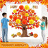 Buryeah 91 Pieces Spring 3D Big Bulletin Board Tree Decoration Set, 47'' x 46'' Tree Background with Pom Poms for Party