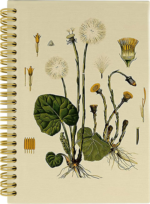 Plant Journal Notebook Aesthetic, Pretty 5.5×8.3 Spiral Bound Notebook with 164 Pages, College School Supplies Aesthetic