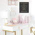 BLU MONACO 5 Piece Pink Desk Organizer Set, Office Supplies with Hanging File Organizer, Magazine Holder, Pen Cup
