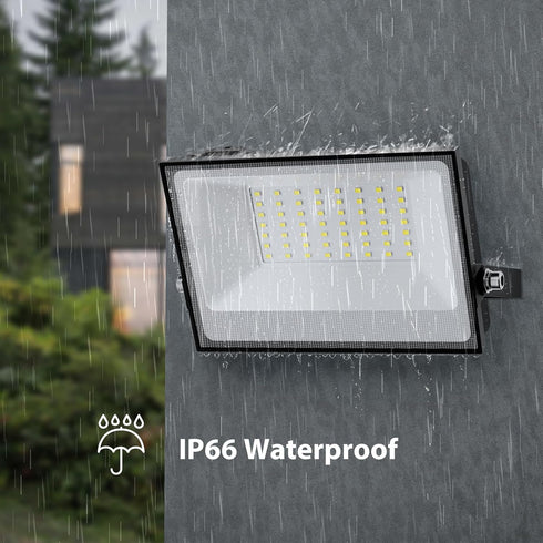 40W Outdoor,4000lm 6500K IP66 2 Pack Onforu Flood Lights Bright LED Work Light with Plug, Daylight White LED Flood