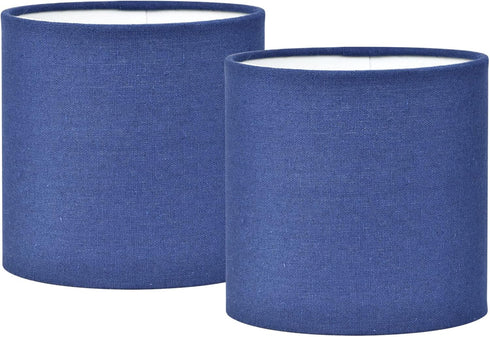 LAMPWELL MEMO Clip-on Small Fabric Lamp Shades for Table Chandelier Wall Lamp,Set