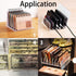 Eyeshadow Makeup Palette Organizer, 2 Pack, 7 Slot Acrylic Desk Organizer for Sorting Mail, Clear