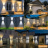 2PACK 3 IP65 Solar Sconce Lights Outdoor,Warm White/Cool White/Natural Light Modes Up and Down Solar Wall Lights