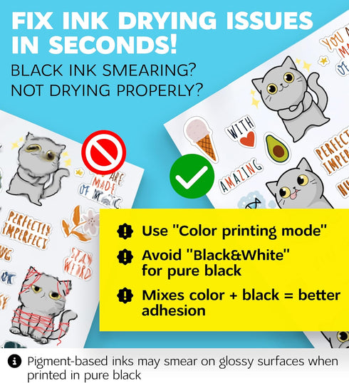 95% 20 8.5x11 Clear Sticker Paper for Inkjet Printer and Laser Sheets, Transparent Sticker Paper, Printable Vinyl