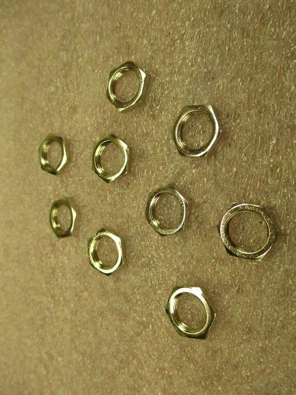 Generic New Pack of 3/8-32 Volume Control Mounting Electrical Panel Jam Thin Nuts