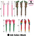 Bundle of Sloth, Llama, Tropical Flamingo, & Red Parrot Novelty Pens - Unique Ballpoint Pens Colorful Tropical Animals Writing Pens For School & Office Decor - 4 Pack by Planet Pens