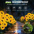 3 Pack 18 Solar Lights Outdoor Garden Decor, with Upgraded Bright Solar Sunflower Lights, Waterproof Solar Flower