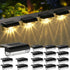 Mancra Solar Step Lights Outdoor, Solar Deck Lights Waterproof Outdoor Lighting for
