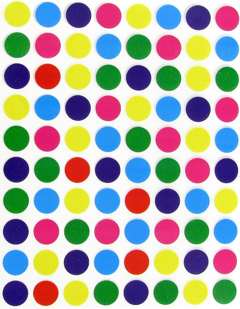 White Round Labels 1/2 inch + Bonus Colored Code Labels, Value Pack - 1010 Pack Printing Sticker Sheets