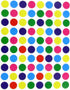 White Round Labels 1/2 inch + Bonus Colored Code Labels, Value Pack - 1010 Pack Printing Sticker Sheets