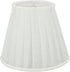 Aspen Creative 33112-2B 3" 5" 4-1/4" 2 Pack Small Pleated Empire Shape Chandelier Clip-On Lamp Shade, White, Top x
