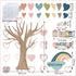 Classroom Tree Bulletin Board Decorations Boho Heart Tree Paper Cutouts You Belong Here Tree Accents Welcome Bulletin Board Decor for School Nursery Blackboard Home Wall Decor