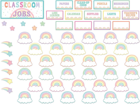 Teacher Created Resources Pastel Pop Mini Bulletin Board for Classroom Jobs