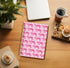 Hot Pink Journal Notebook - Preppy Tiger Spiral Notebook with 164 Pages, 5.5" x 8.3"