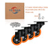 YOOGAA 3 Inch Heavy Duty Swivel Caster Wheels, Set of 4, Load 1000lbs, No Noise for Workbench