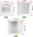12pcs Drywall Repair Patch Kit, 4/6/8 Inch Self Adhesive Aluminum Wall Patch