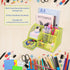 Boutilon Mesh Desk Organizer with 6 Compartments and 1 Drawer, Multi-Functional Caddy Pen Holder for Home Office School