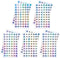 1-300 Number Stickers: 10 Sheets Self Adhesive Label Stickers, Waterproof Round Stickers, Reflective Laser Number