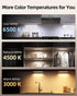 3-Pack 2000mAh 62LEDs, 3 Dimmable, Closet, EZVALO Under Cabinet Lighting, Rechargeable Wireless Motion Sensor Lights