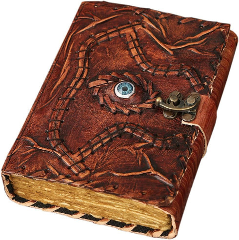 Hocus Pocus Book of Spells, Leather Journal Writing Book, Best Hocus Pocus Gifts for Men and Women, 10x7 Inch
