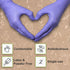 150 Count Biodegradable Disposable Medical Gloves Large - - Violet Blue Nitrile Gloves - Medical Exam Powder and Latex