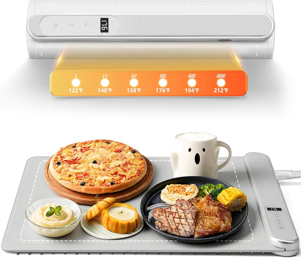 Warming Mat for Food Small Warming Tray with 6 Temp & 6H