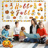 Faccito 70 Pcs Fall Bulletin Board Decorations Set, Hello Fall Cutouts with Autumn Gnome Pumpkin Borders