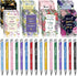 Funrous 32 Pcs Motivational Quote Pens, Inspirational Notepads Mini Journal Gift Set for Students and Office