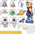 Marspark 42 Pcs Outer Space Bulletin Board Decoration Set, Solar System Astronaut Classroom Decor for School Chalkboard