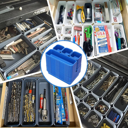 42 Pack KeFanta Tool Box Organizer Tool Tray Dividers, Rolling Tool Chest Cart Cabinet Workbench Desk Drawer