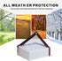 TBXWLRF Grommets 6x12ft Clear Tarp - Heavy Duty Waterproof - with Small Tarp, Clear Vinyl Patio Enclosure Tarpaulin