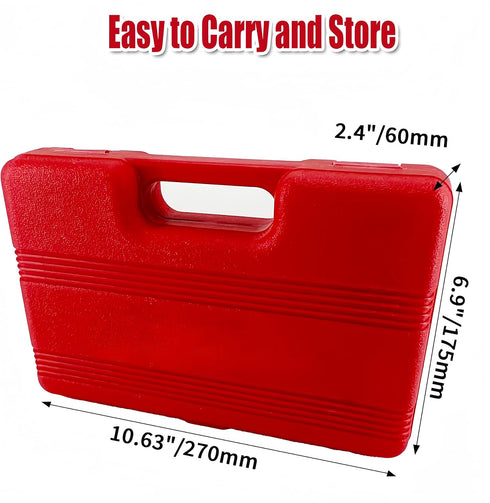 TONYNOL 1/2 Inch Set,6-Point,SAE(3/8" 1-1/4"),14 Shallow Drive Impact Socket to Pcs,Cr-Mo Steel,With a Storage Case