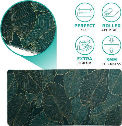 Tropical Palm Tree Extended Mouse Pad 27.6x11.8 Inch, Waterproof Gaming Mouse Pad with Non-Slip Base for Office