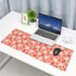 Pink Strawberry and White Flower Gaming Mouse Pad, Extended Large 31.5 x 11.8 Inch