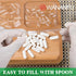 WANANFU Capsule Filling Kit - 6 Units Micro Lab Spoon with Tamper for Filling Gelatin or Vegan Empty Capsules Size 000,