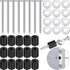 Pegboard Spacers Mounting Kit, Magnetic Pegboard with Screws, Spacers, Washers for 1/8-Inch and 1/4-Inch