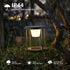 FUYO 7.6-Inch Dimmable Solar Rechargeable Camping Lantern - Outdoor Table Lamp with Warm White Light, RGB