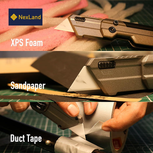 1992 white-10pcs) NexLand Ceramic Razor Blade Ultra-Sharp Box Cutter Utility Knife Blades (blade