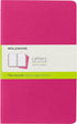 Moleskine Cahier Journal, Soft Cover, Large (5" x 8.25"), Plain/Blank, Kinetic Pink, 80 Pages (Set of 3)