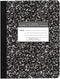 Roaring Spring Composition Notebook - Wide Ruled, 50 Sheets, Black Marble Covers, Made in USA