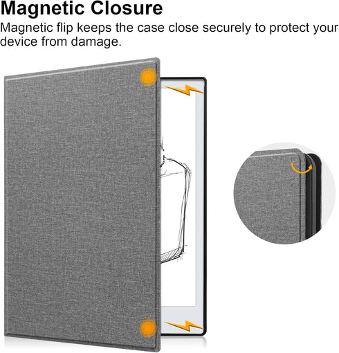 KuRoKo Case for Remarkable 2 Tablet, Slim Lightweight Hard Back Shell Protective Cover with Pen Holder for 10.3"