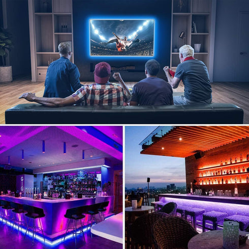 5V 4.92ft/1.5m PAUTIX USB COB RGB LED Strip Light Color Changing Light Strips,TV Backlight Multicolor Flexible Under